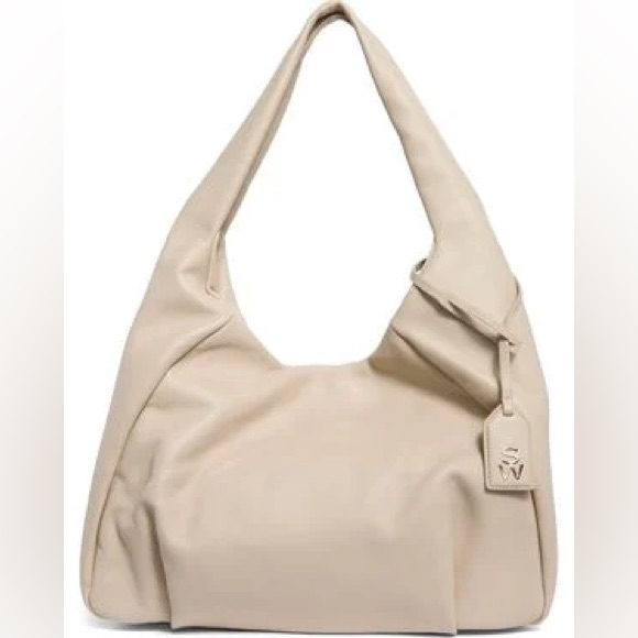 Stuart Weitzman Moda Hobo Bag Oat Color